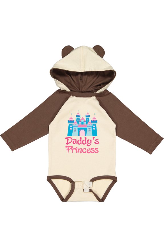 Princess (Daddy's) Girls Long Sleeve Baby Bodysuit