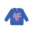 thumbnail image 1 of Inktastic Princess Era Pink Crown and Bow Design Toddler Sweatshirt, 1 of 4