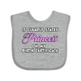 thumbnail image 1 of Inktastic Princess Girls Baby Bib, 1 of 4