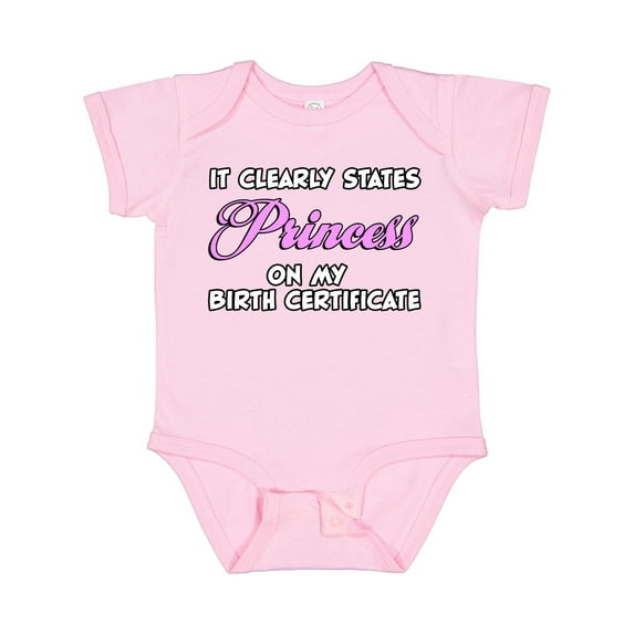 Inktastic Princess Girls Baby Bodysuit