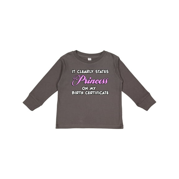 Inktastic Princess Girls Long Sleeve Toddler T-Shirt