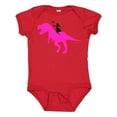 thumbnail image 1 of Inktastic Princess Riding Her T-rex Girls Baby Bodysuit, 1 of 5