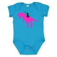 thumbnail image 1 of Inktastic Princess Riding Her T-rex Girls Baby Bodysuit, 1 of 5