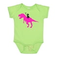 thumbnail image 1 of Inktastic Princess Riding Her T-rex Girls Baby Bodysuit, 1 of 5