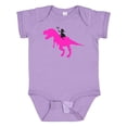 thumbnail image 1 of Inktastic Princess Riding Her T-rex Girls Baby Bodysuit, 1 of 5