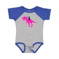 thumbnail image 1 of Inktastic Princess Riding Her T-rex Girls Baby Bodysuit, 1 of 5