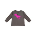 thumbnail image 1 of Inktastic Princess Riding Her T-rex Girls Long Sleeve Toddler T-Shirt, 1 of 5