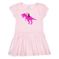 thumbnail image 1 of Inktastic Princess Riding Her T-Rex Girls Toddler Dress, 1 of 4