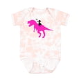 thumbnail image 1 of Inktastic Princess Riding Her T-rex Girls Baby Bodysuit, 1 of 5