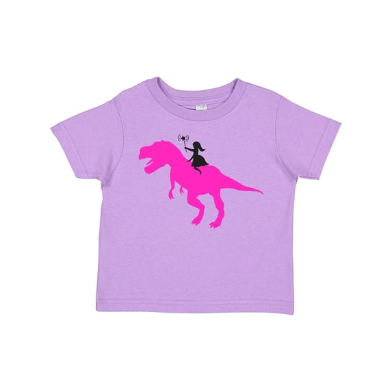 Inktastic Princess Riding Her T-rex Girls Toddler T-Shirt