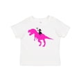 thumbnail image 1 of Inktastic Princess Riding Her T-rex Girls Toddler T-Shirt, 1 of 5