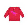 thumbnail image 1 of Inktastic Princess Riding Her T-rex Toddler Sweatshirt, 1 of 4