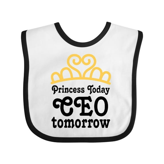 Inktastic Princess Today Future Ceo Tomorrow Girls Baby Bib