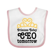 Inktastic Princess Today Future Ceo Tomorrow Girls Baby Bib