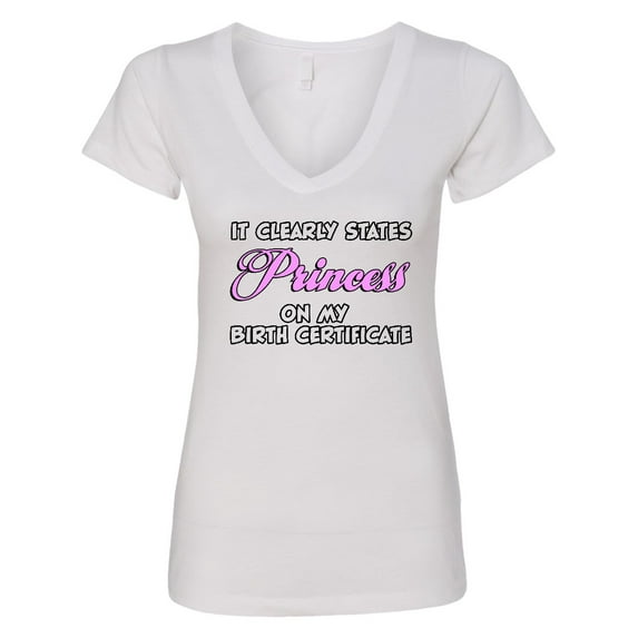 Inktastic Princess Women's V-Neck T-Shirt