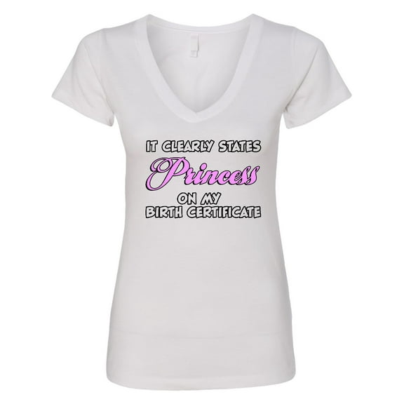 Inktastic Princess Women's V-Neck T-Shirt