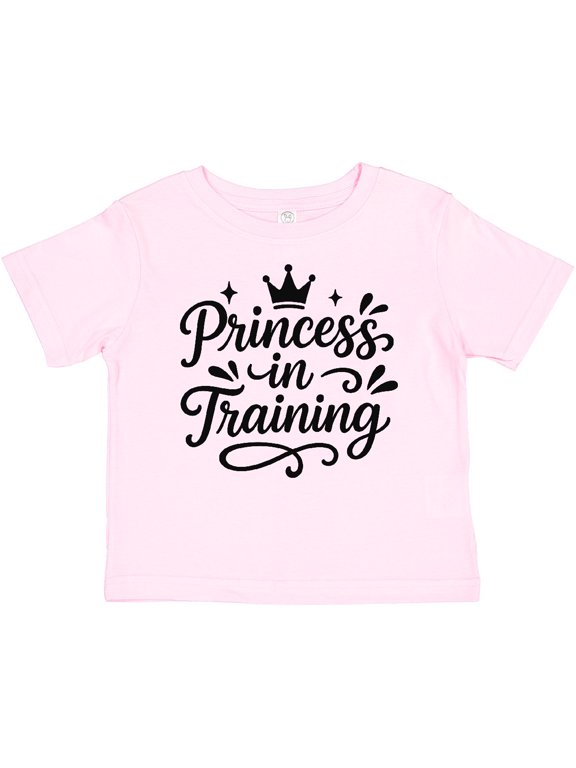 Princess in Training Crown Graphic Girls Baby T-Shirt