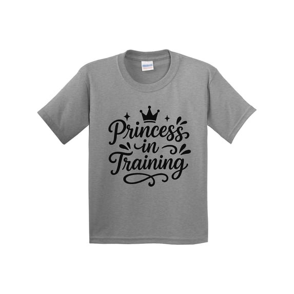 Inktastic Princess in Training Crown Graphic Youth T-Shirt