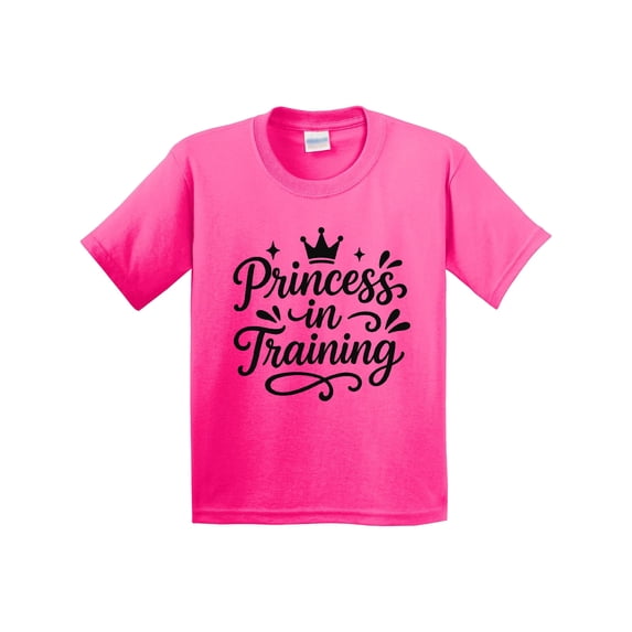 Inktastic Princess in Training Crown Graphic Youth T-Shirt