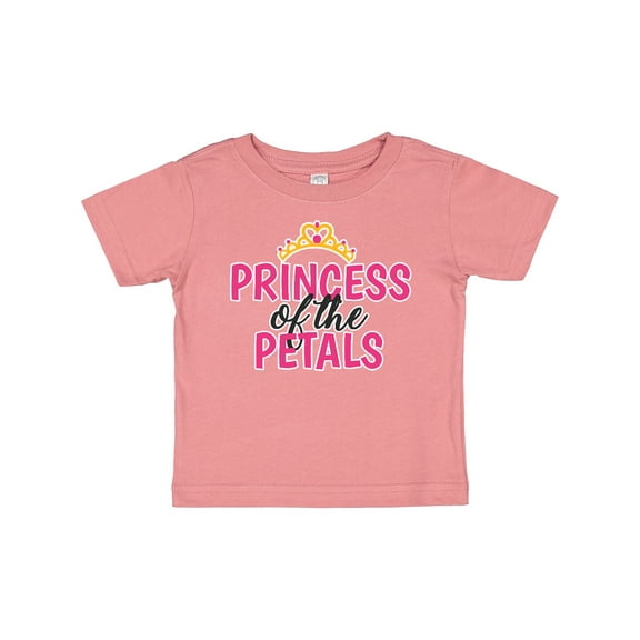 Inktastic Princess of The Petals with Crown Girls Baby T-Shirt