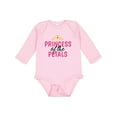 thumbnail image 1 of Inktastic Princess of The Petals with Crown Girls Long Sleeve Baby Bodysuit, 1 of 5