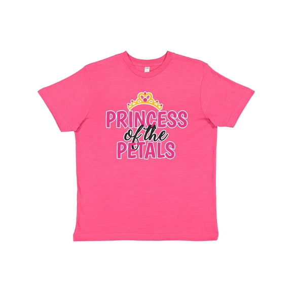 Inktastic Princess of The Petals with Crown Youth T-Shirt
