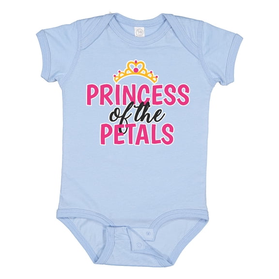 Inktastic Princess of the Petals with Crown Girls Baby Bodysuit