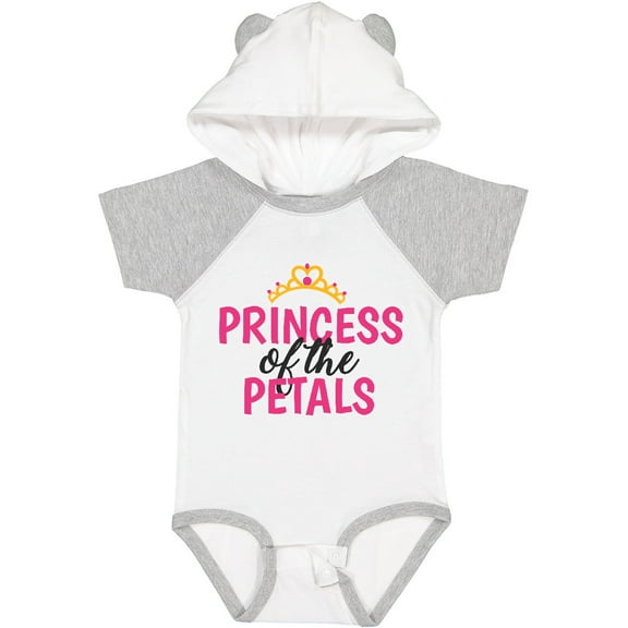 Inktastic Princess of the Petals with Crown Girls Baby Bodysuit