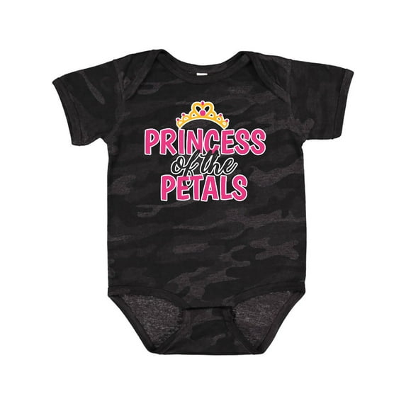 Inktastic Princess of the Petals with Crown Girls Baby Bodysuit