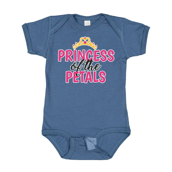 Inktastic Princess of the Petals with Crown Girls Baby Bodysuit