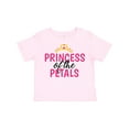 thumbnail image 1 of Inktastic Princess of the Petals with Crown Girls Toddler T-Shirt, 1 of 5