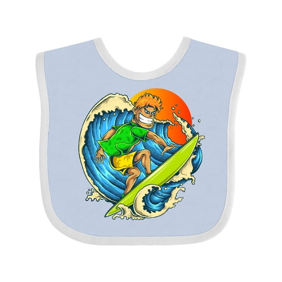 Inktastic Pro Surfer Dude Boys Baby Bib