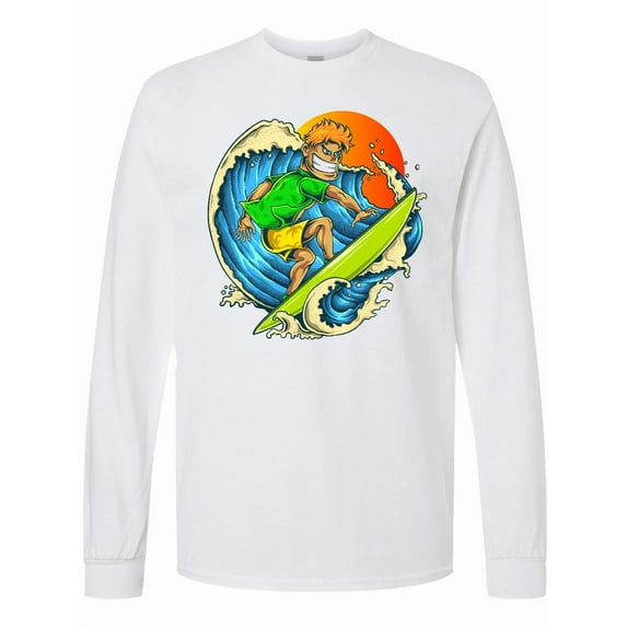 Inktastic Pro Surfer Dude Long Sleeve T-Shirt