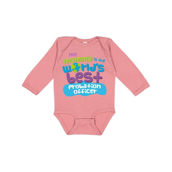Inktastic Probation Officer Gifts For Kids Boys or Girls Long Sleeve Baby Bodysuit
