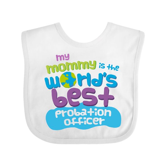 Inktastic Probation Officer Gifts for Kids Boys or Girls Baby Bib