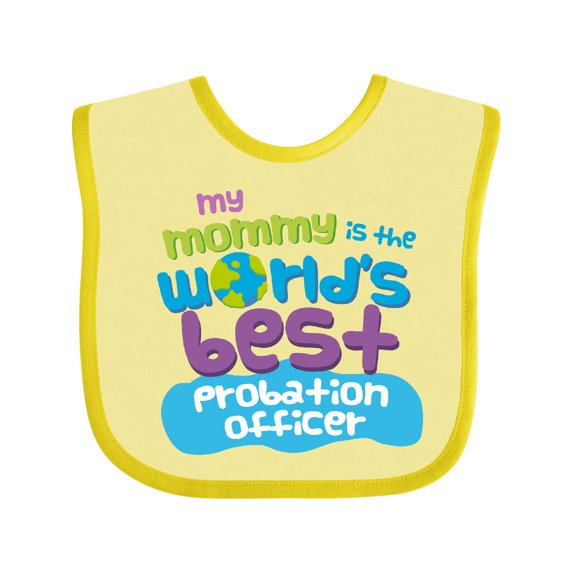 Inktastic Probation Officer Gifts for Kids Boys or Girls Baby Bib