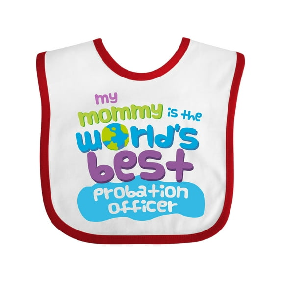 Inktastic Probation Officer Gifts for Kids Boys or Girls Baby Bib