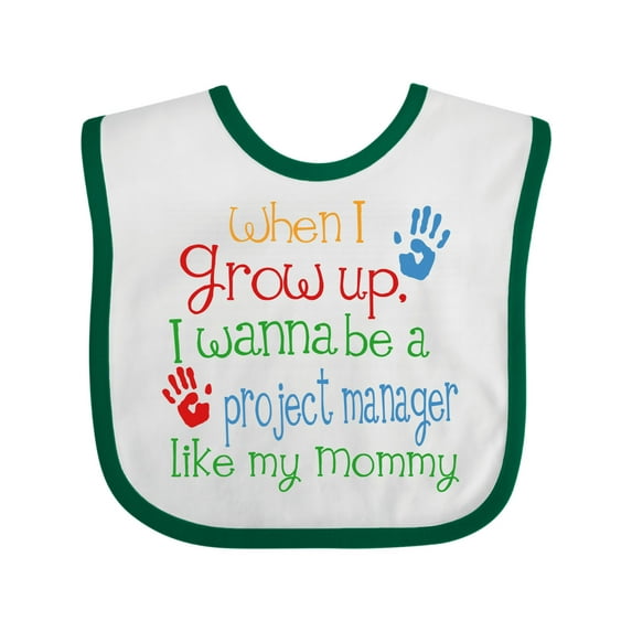 Inktastic Project Manager Like Mommy Boys or Girls Baby Bib