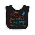 thumbnail image 1 of Inktastic Project Manager Like Mommy Boys or Girls Baby Bib, 1 of 4
