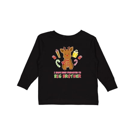 Inktastic Promoted to Big Brother Boys Long Sleeve Toddler T-Shirt