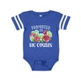 thumbnail image 1 of Inktastic Promoted to Big Cousin with Flowers Boys or Girls Baby Bodysuit, 1 of 5