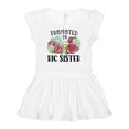thumbnail image 1 of Inktastic Promoted to Big Sister with Flowers Girls Baby Dress, 1 of 5