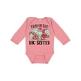 thumbnail image 1 of Inktastic Promoted to Big Sister with Flowers Girls Long Sleeve Baby Bodysuit, 1 of 5