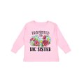 thumbnail image 1 of Inktastic Promoted to Big Sister with Flowers Girls Long Sleeve Toddler T-Shirt, 1 of 5