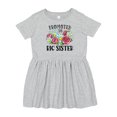 thumbnail image 1 of Inktastic Promoted to Big Sister with Flowers Girls Toddler Dress, 1 of 5