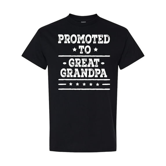 Inktastic Promoted to Great Grandpa T-Shirt
