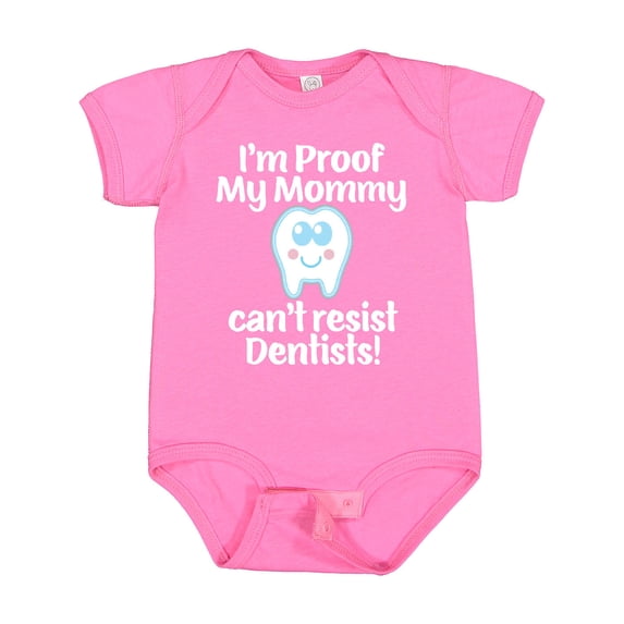 Inktastic Proof Mommy Cant Resist Dentist Dad Boys or Girls Baby Bodysuit