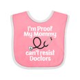 thumbnail image 1 of Inktastic Proof Mommy Cant Resist Doctor Dad Boys or Girls Baby Bib, 1 of 4