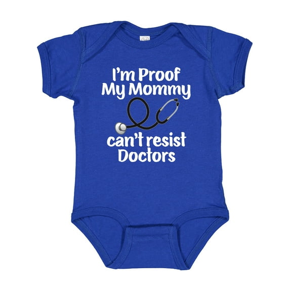 Inktastic Proof Mommy Cant Resist Doctor Dad Boys or Girls Baby Bodysuit