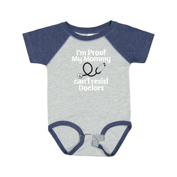 Inktastic Proof Mommy Cant Resist Doctor Dad Boys or Girls Baby Bodysuit
